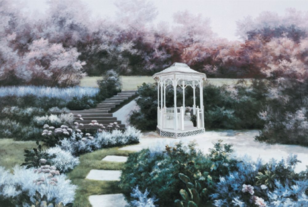 White Gazebo art print by Unknown for $57.95 CAD