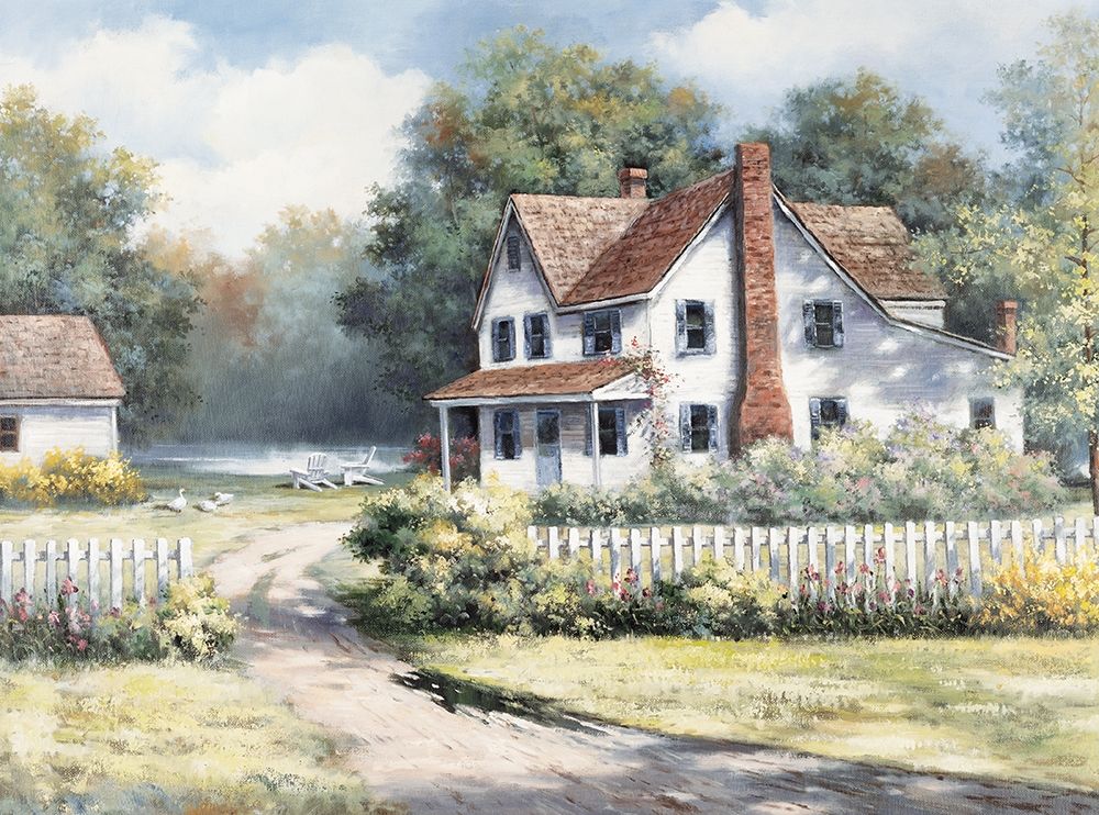 Weekend Cottage art print by Unknown for $57.95 CAD