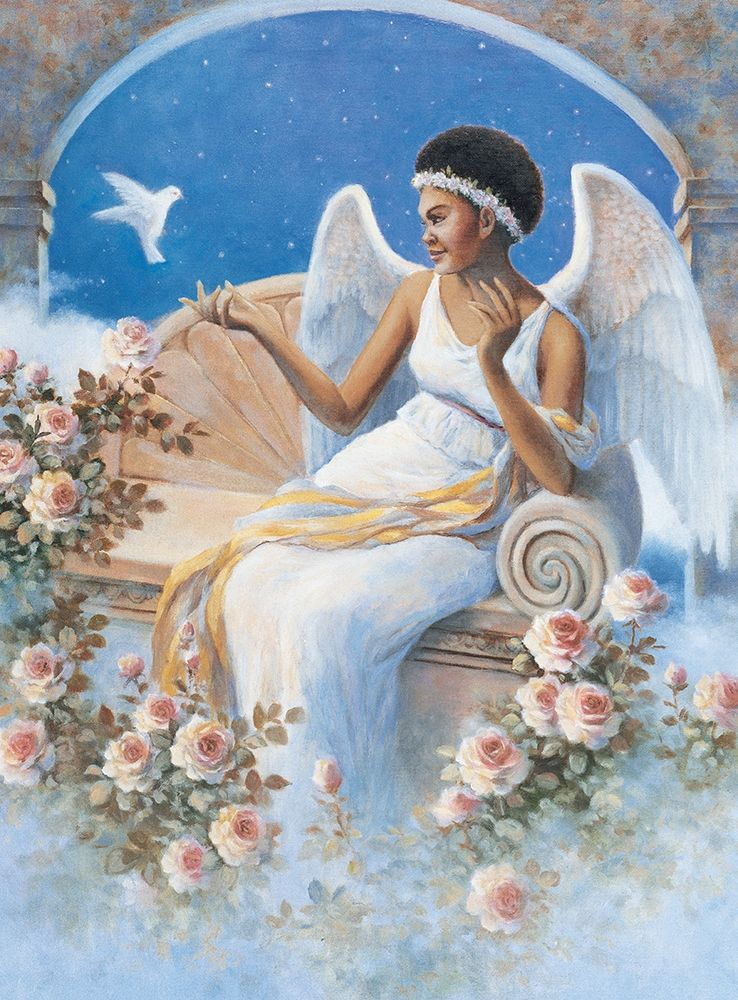 Angel and Dove art print by Unknown for $57.95 CAD
