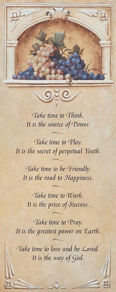 Take Time art print by Unknown for $57.95 CAD