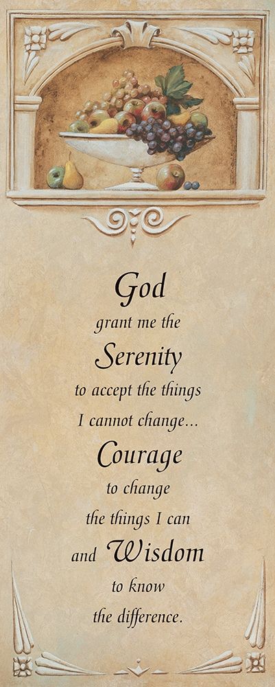 Serenity Prayer art print by Unknown for $57.95 CAD