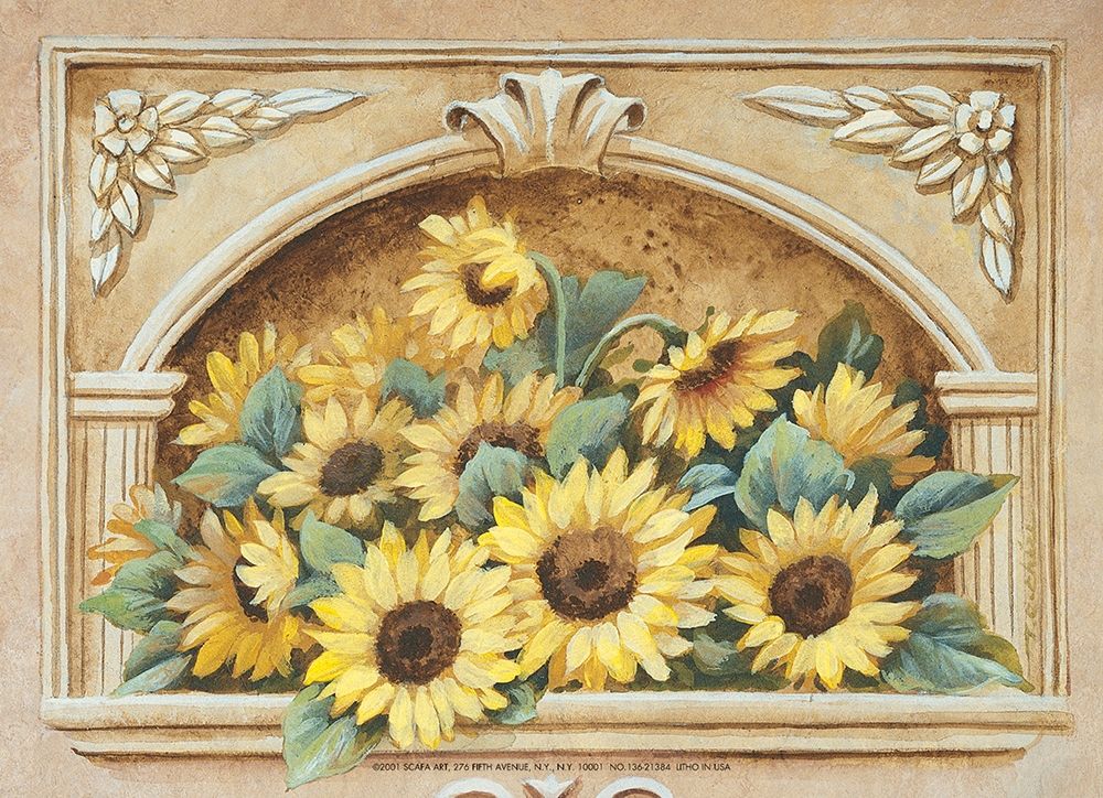Sunflower Fresco art print by Unknown for $57.95 CAD