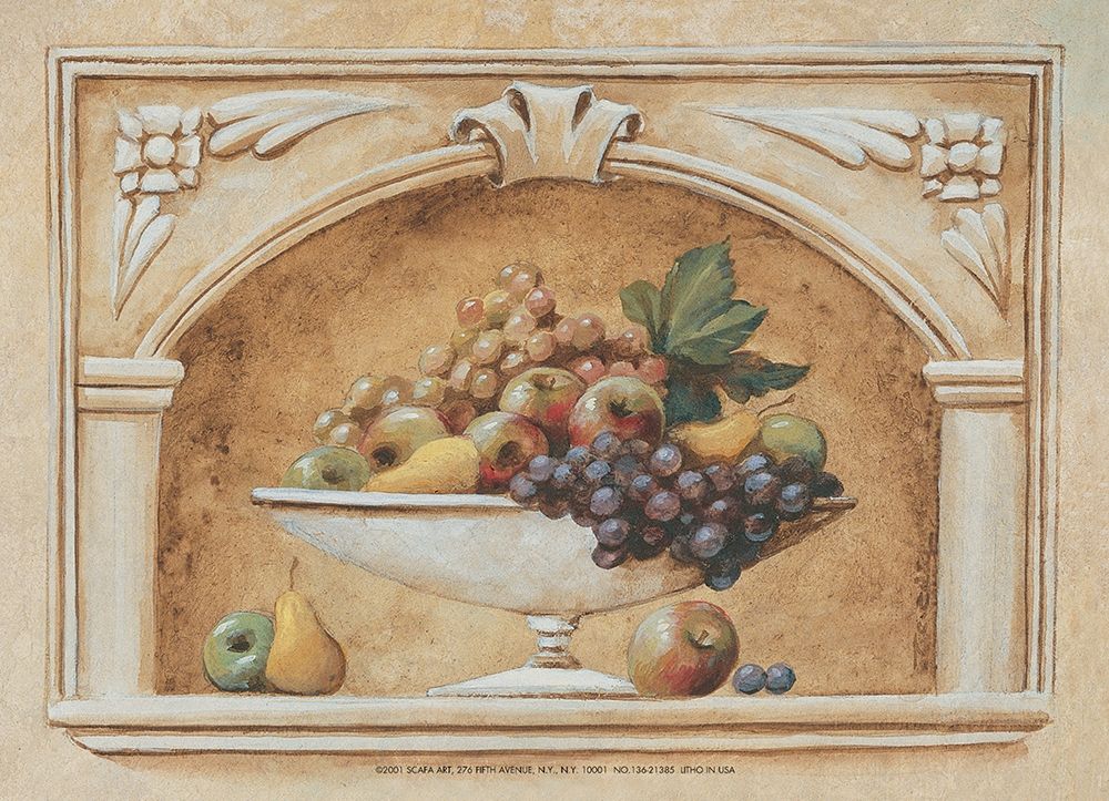 Fruitbowl Fresco art print by Unknown for $57.95 CAD