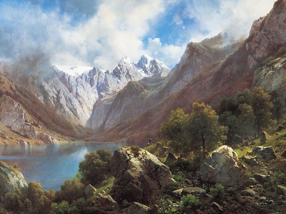 Mountain Lake art print by Unknown for $57.95 CAD