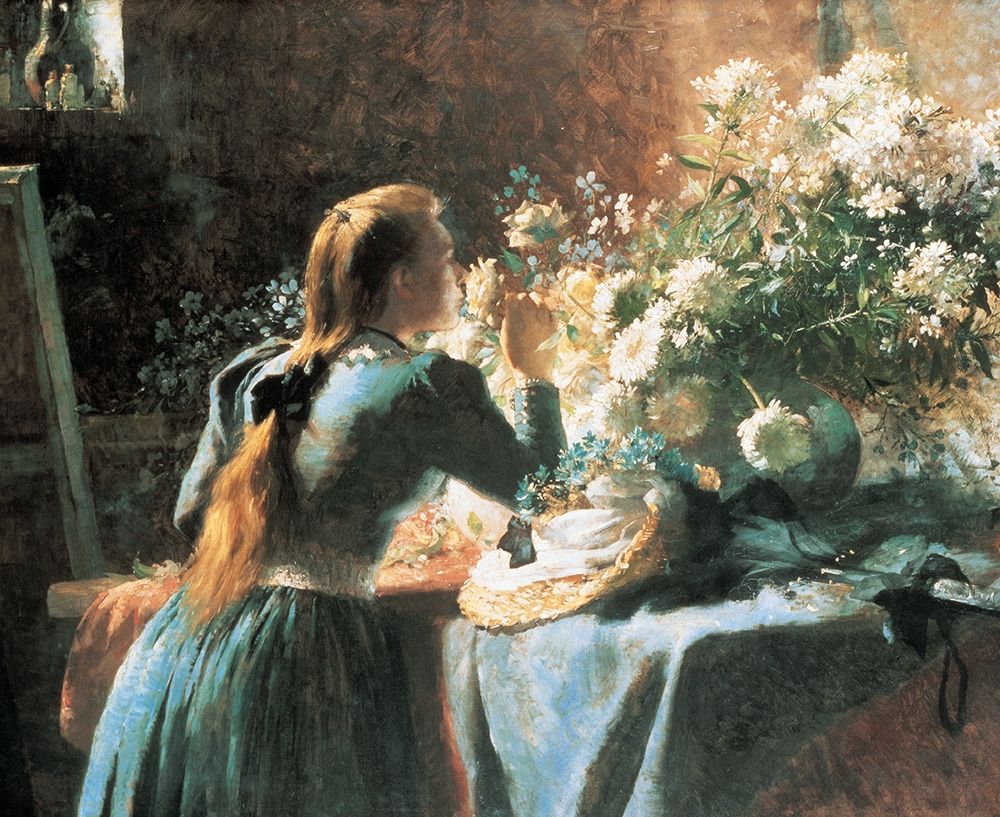 Smell the Flowers art print by Unknown for $57.95 CAD