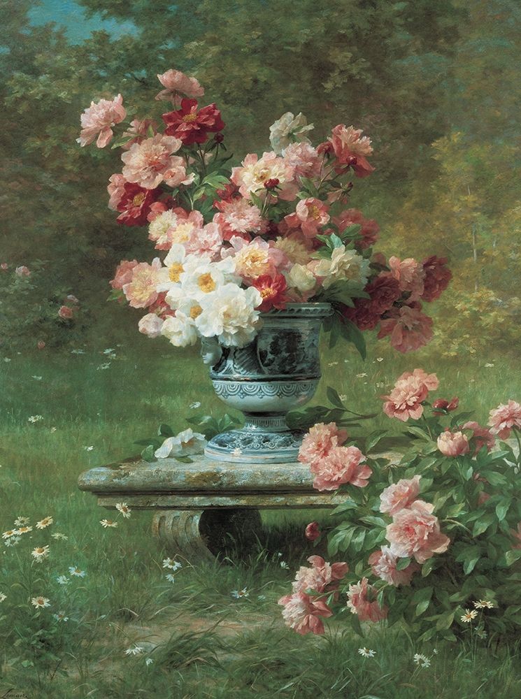 Peonies in Urn art print by Unknown for $57.95 CAD