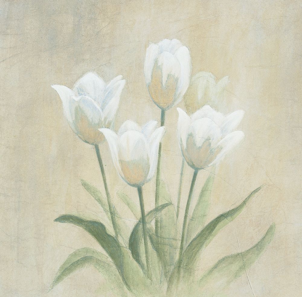 White Tulips art print by Unknown for $57.95 CAD