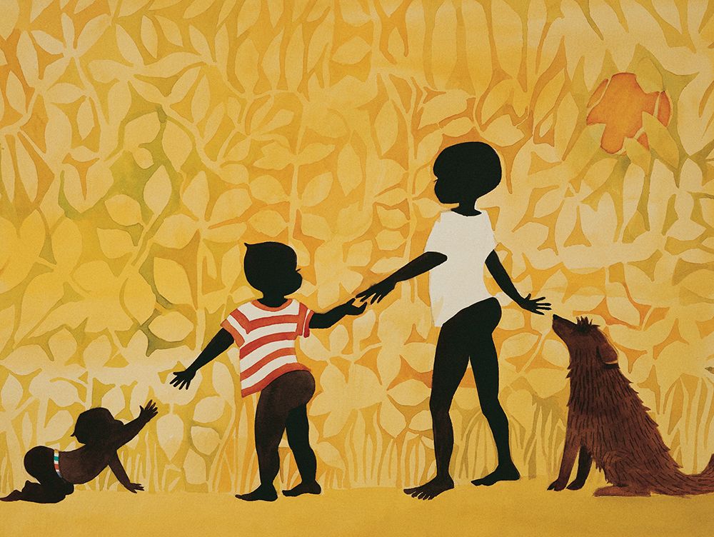 Watching the Babies art print by Unknown for $57.95 CAD