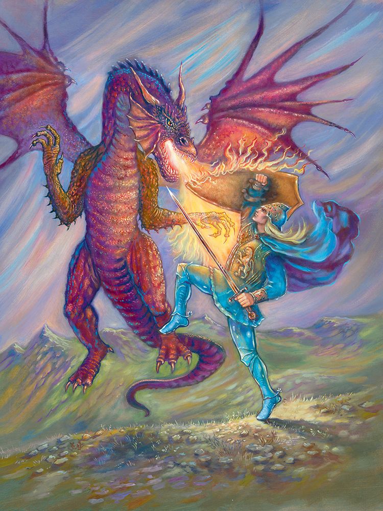 Slay the Dragon art print by Unknown for $57.95 CAD