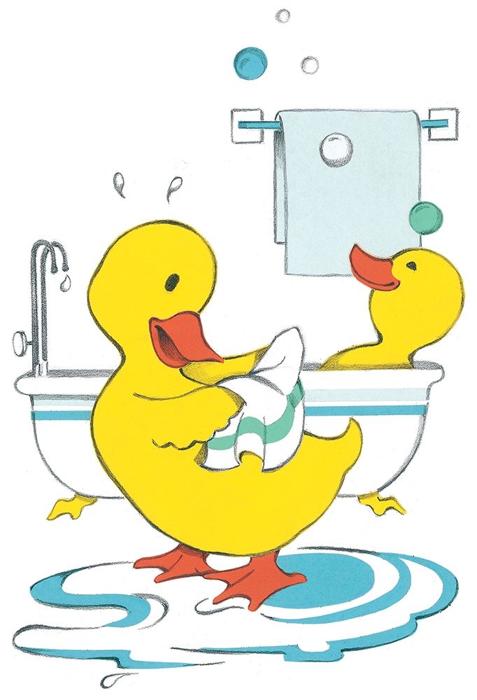 Ducks Bathing art print by Unknown for $57.95 CAD