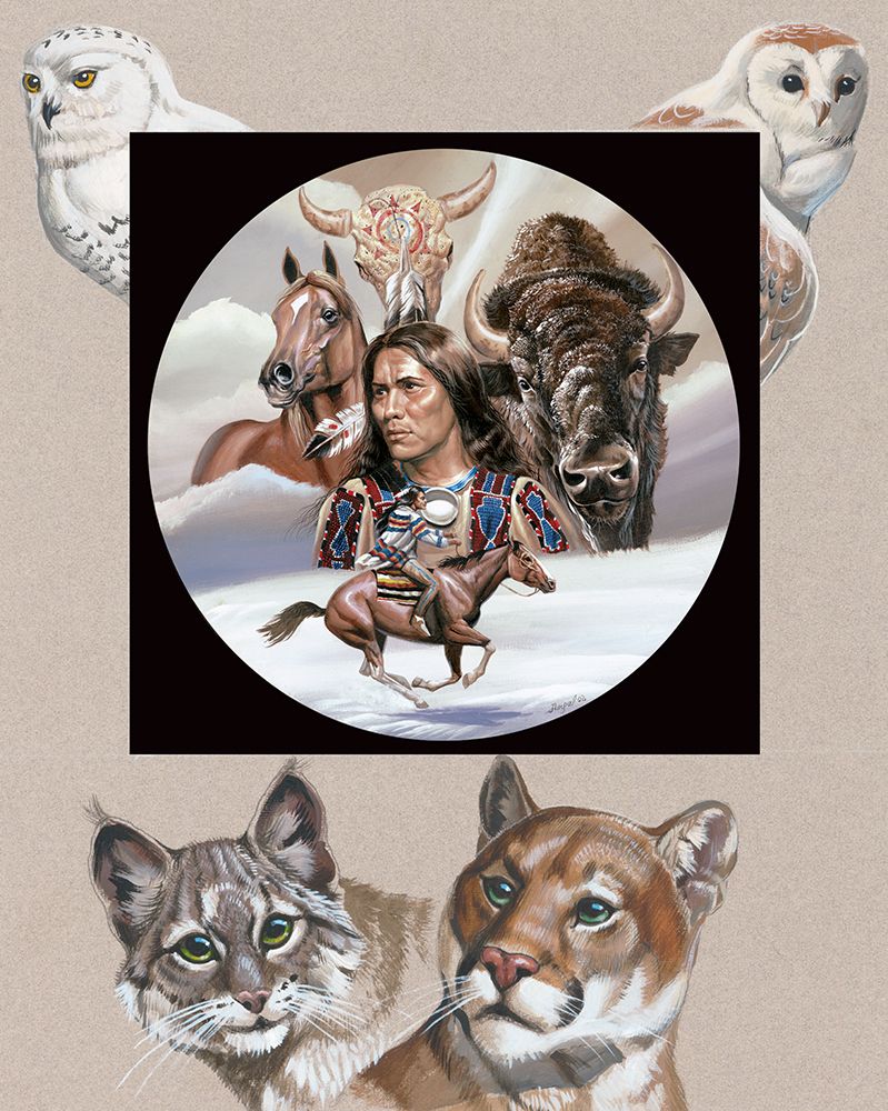 Indian Circle of Life art print by Unknown for $57.95 CAD