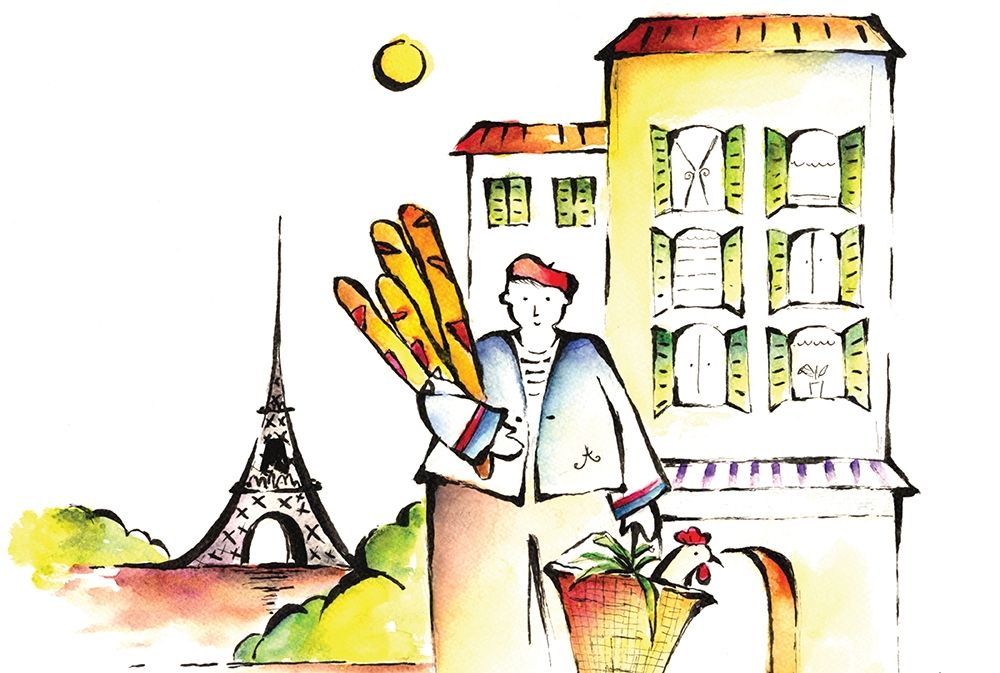 Baguette and Chicken art print by Unknown for $57.95 CAD
