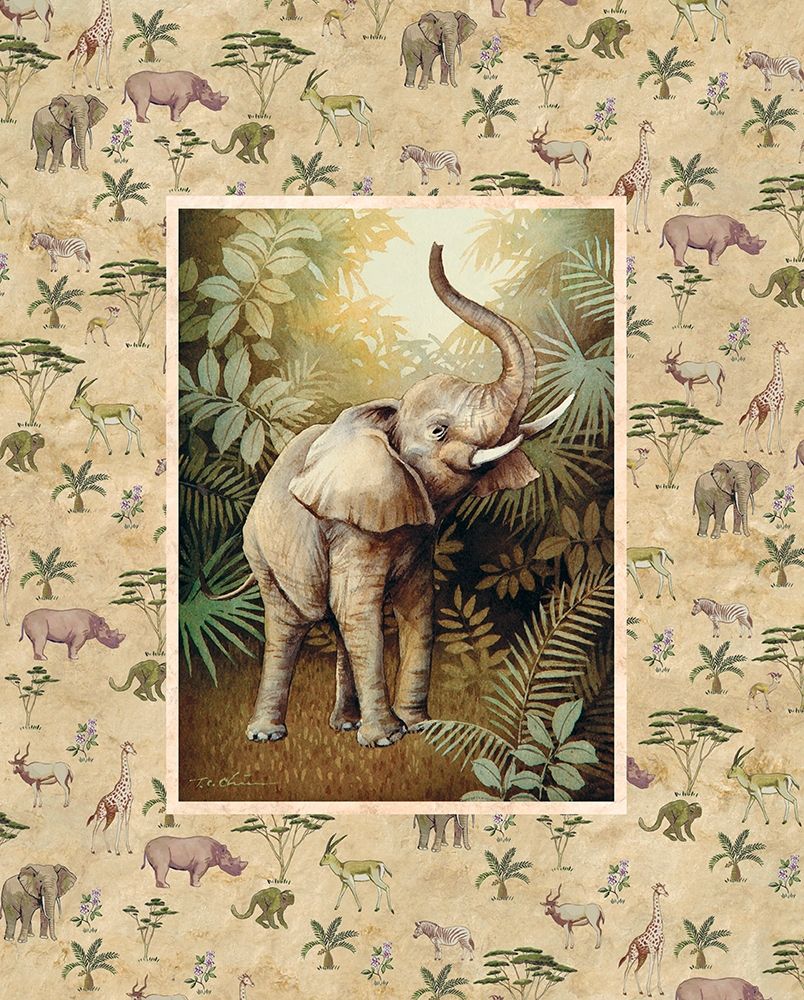 Elephant Safari art print by Unknown for $57.95 CAD