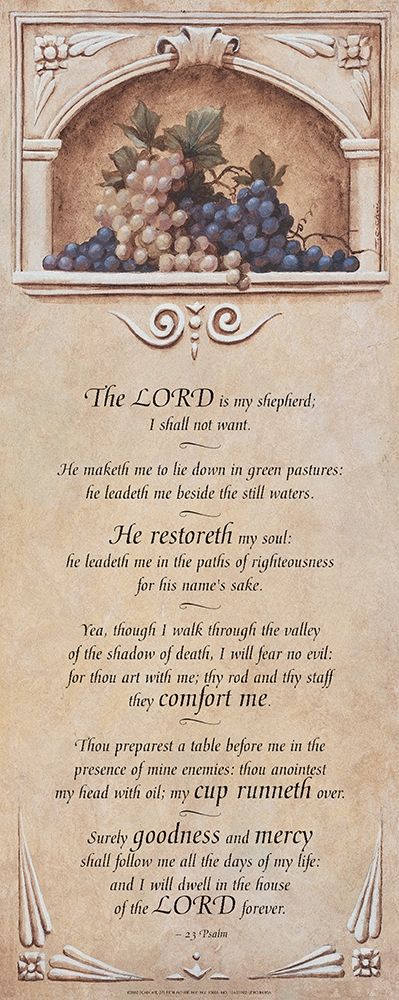 Psalm 23 art print by Unknown for $57.95 CAD