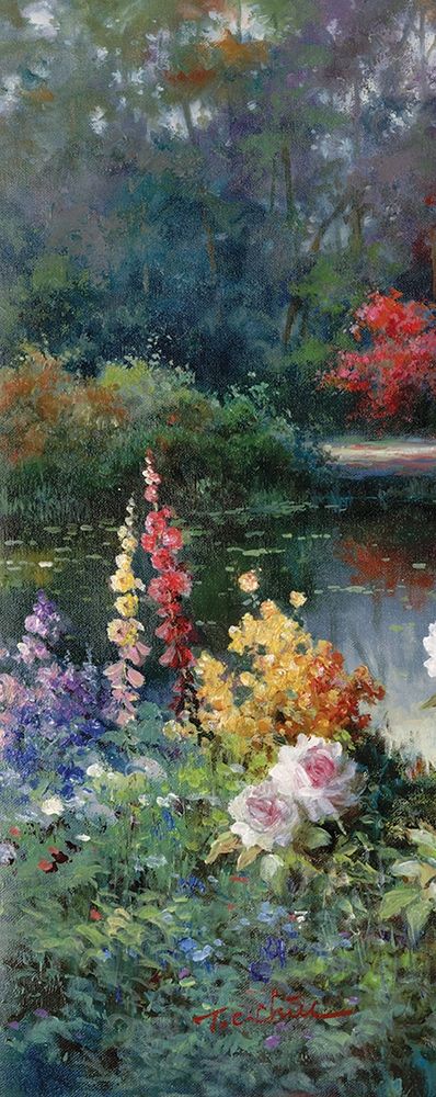 Gazebo on Lake II art print by Unknown for $57.95 CAD
