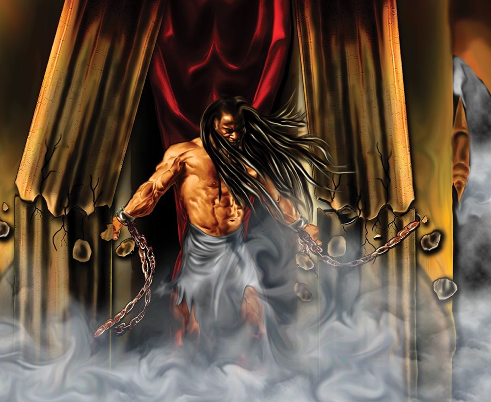Samson in the Temple art print by Unknown for $57.95 CAD