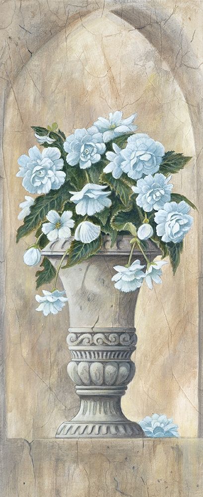 Vase White Flowers art print by Unknown for $57.95 CAD