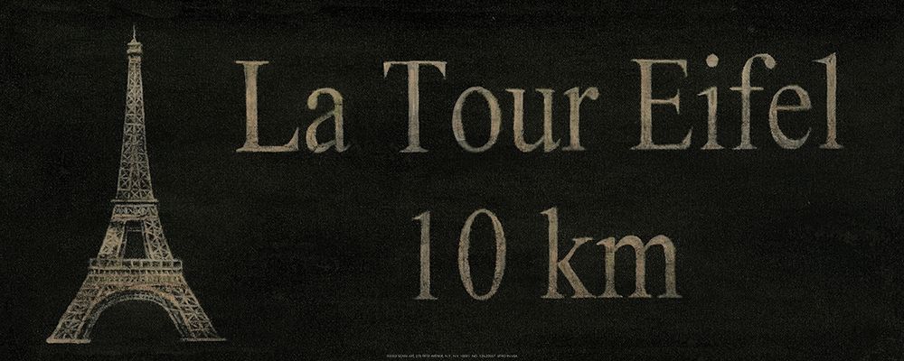 La Tour Eiffel art print by Unknown for $57.95 CAD