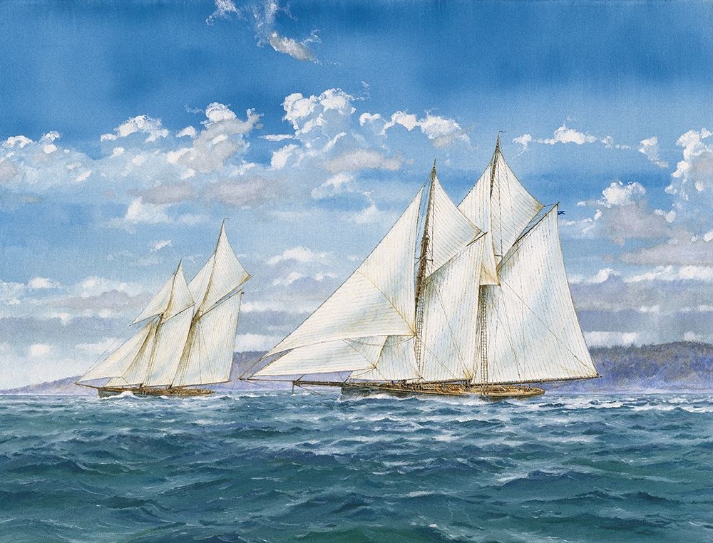 Sloops and Sail I art print by Unknown for $57.95 CAD