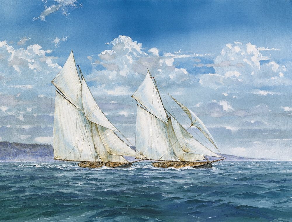 Sloops and Sail II art print by Unknown for $57.95 CAD
