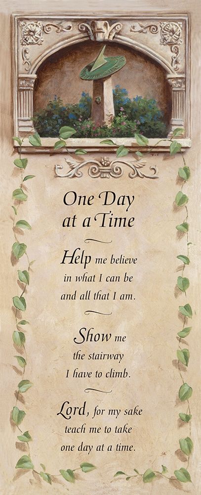 One Day at a Time art print by Unknown for $57.95 CAD