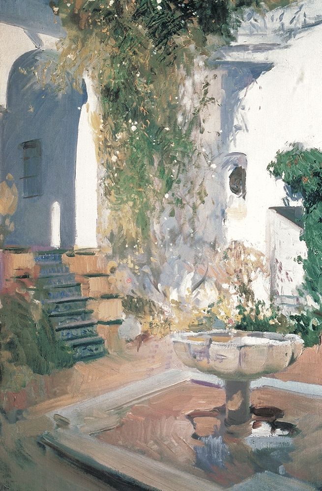 Hacienda Patio art print by Unknown for $57.95 CAD