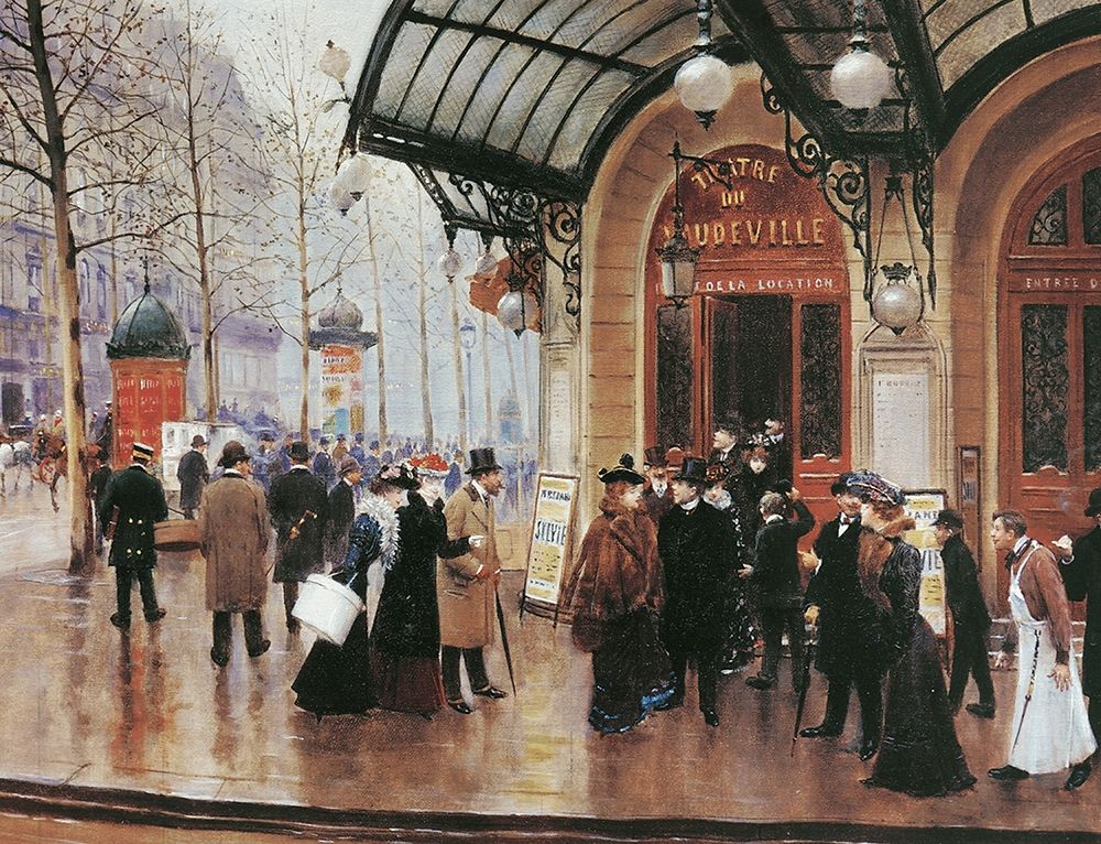 Sur la Rue art print by Unknown for $57.95 CAD