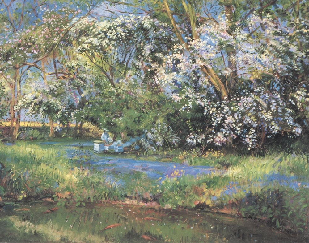 Lunch by the Brook art print by Unknown for $57.95 CAD