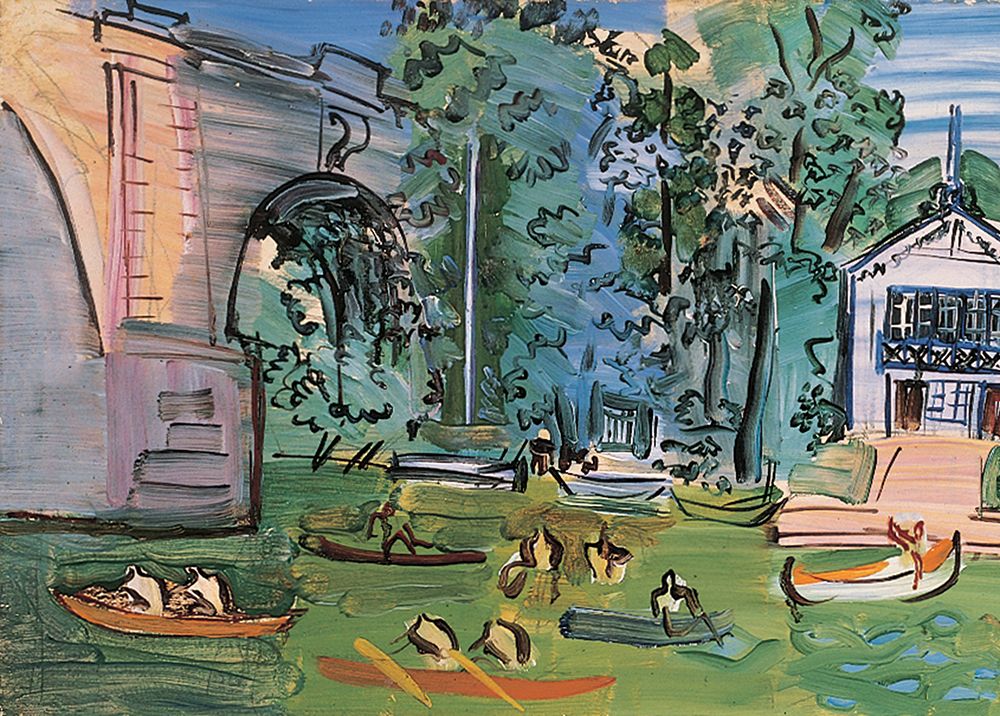 Canoeing art print by Unknown for $57.95 CAD