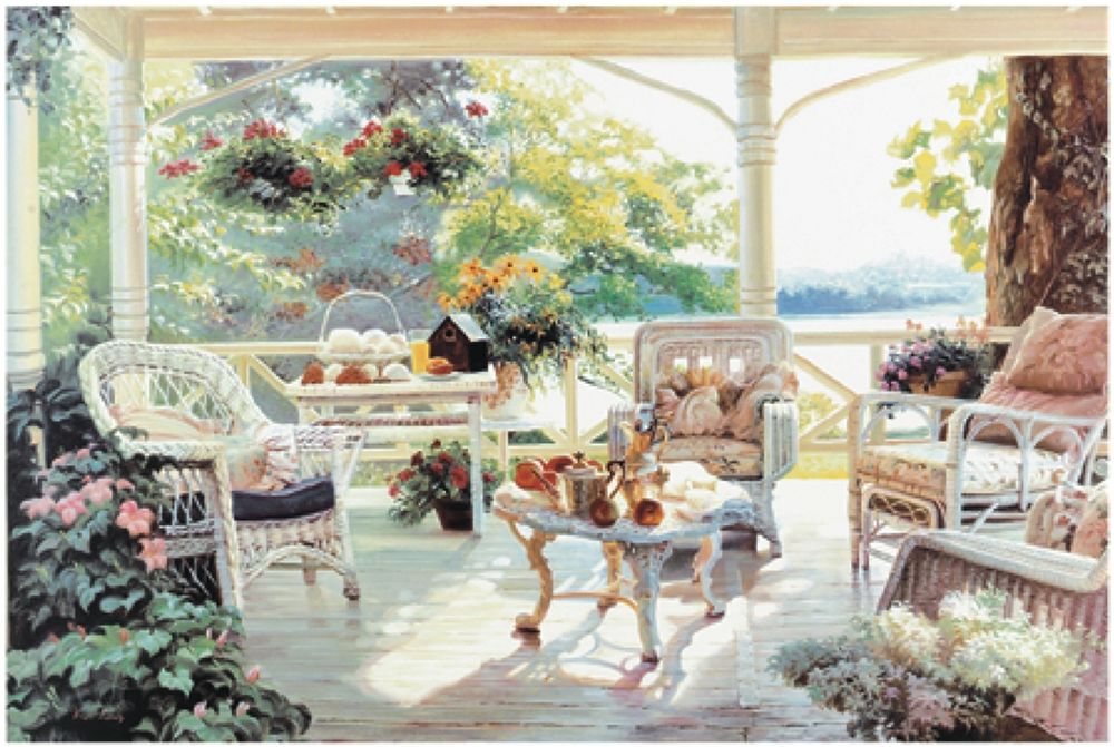 On the Porch art print by Unknown for $57.95 CAD