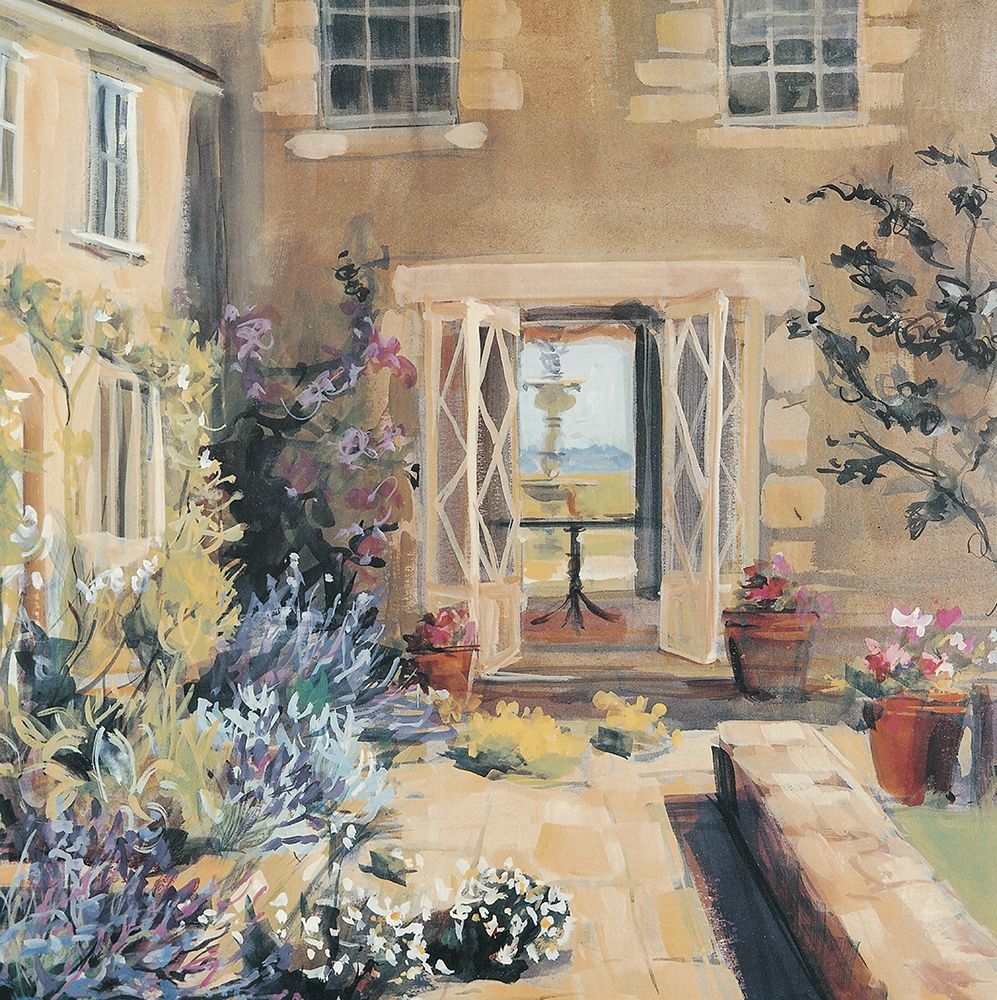 Courtyard art print by Unknown for $57.95 CAD