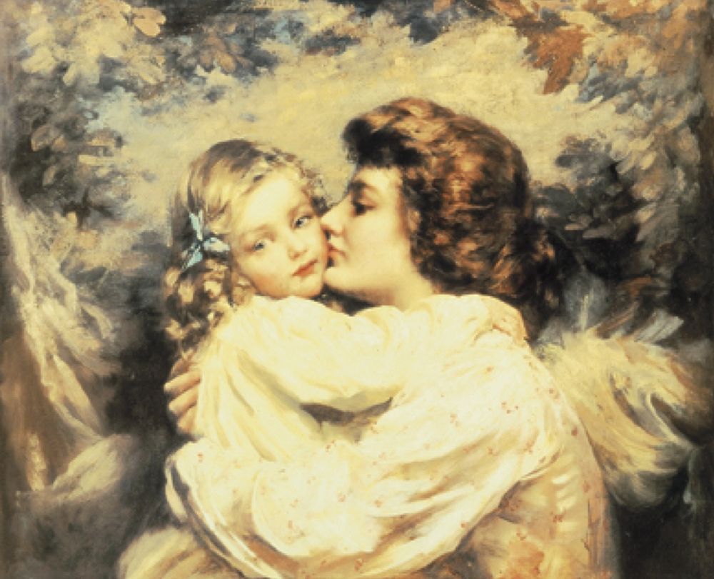 Mother and Child art print by Unknown for $57.95 CAD