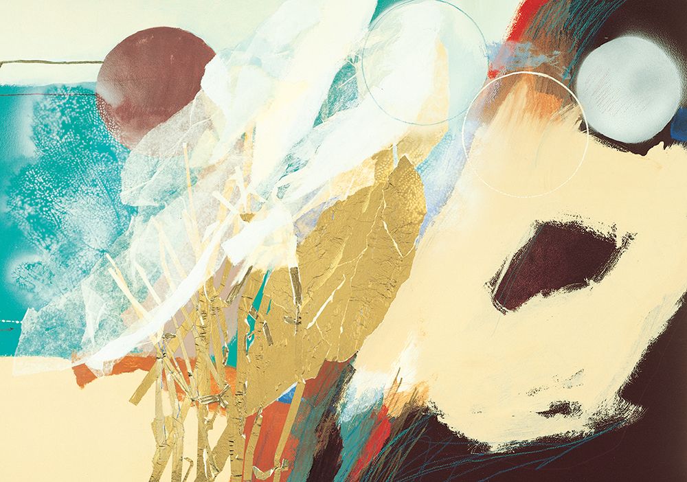 White/Brown Abstract art print by Unknown for $57.95 CAD