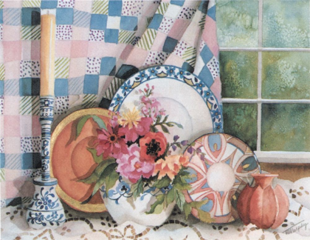 Plates by the Window art print by Unknown for $57.95 CAD