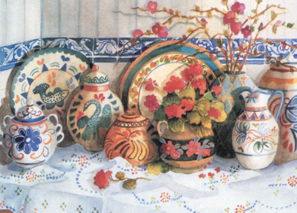 Plates and Vases art print by Unknown for $57.95 CAD