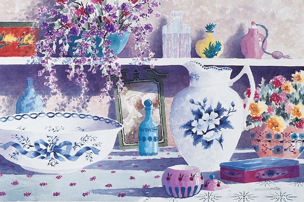 Vase and Bowl art print by Unknown for $57.95 CAD