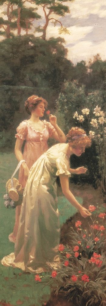 Picking Flowers art print by Unknown for $57.95 CAD