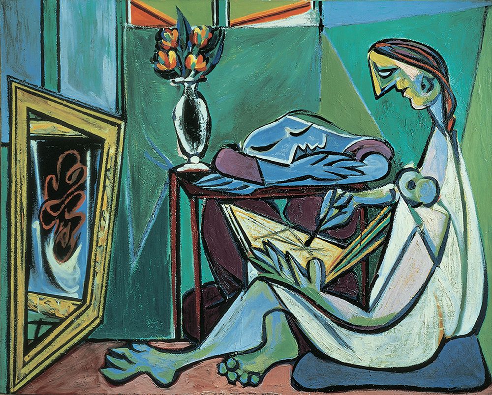 Green Woman art print by Unknown for $57.95 CAD