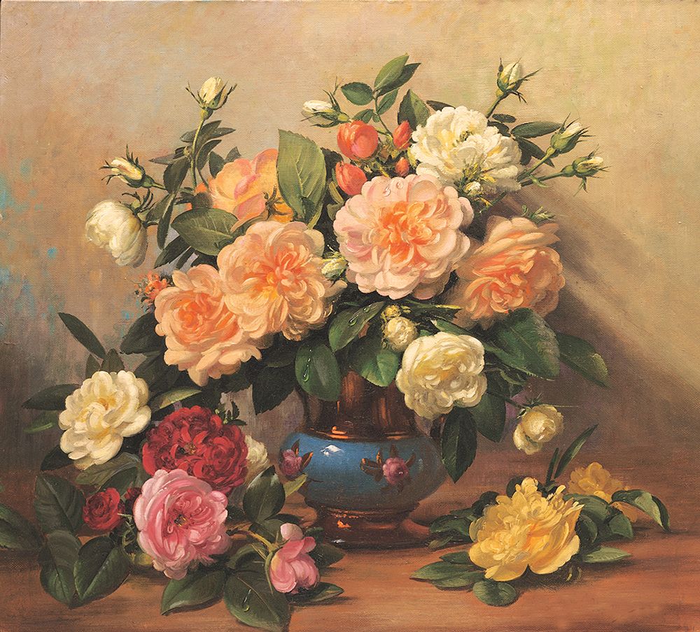 Roses Floral art print by Unknown for $57.95 CAD