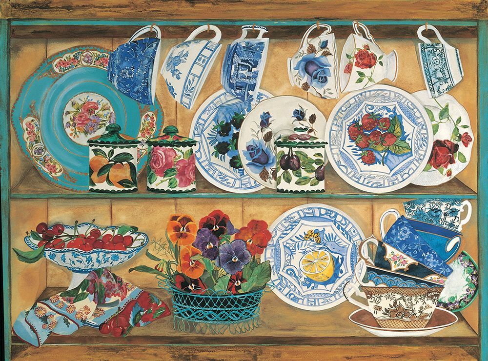 Teacups I art print by Unknown for $57.95 CAD