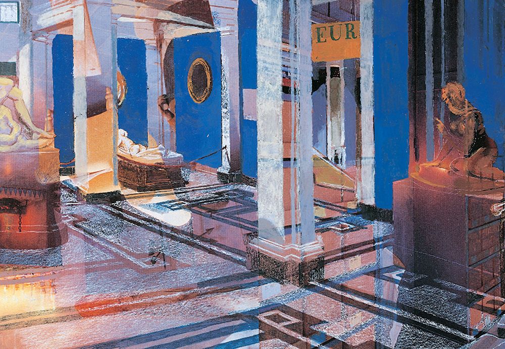 Museum Abstract art print by Unknown for $57.95 CAD