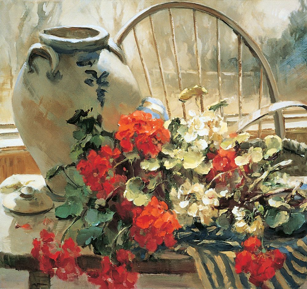 Chair Floral II art print by Unknown for $57.95 CAD