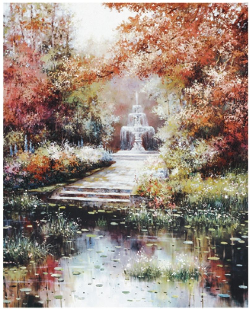 Fountain art print by Unknown for $57.95 CAD