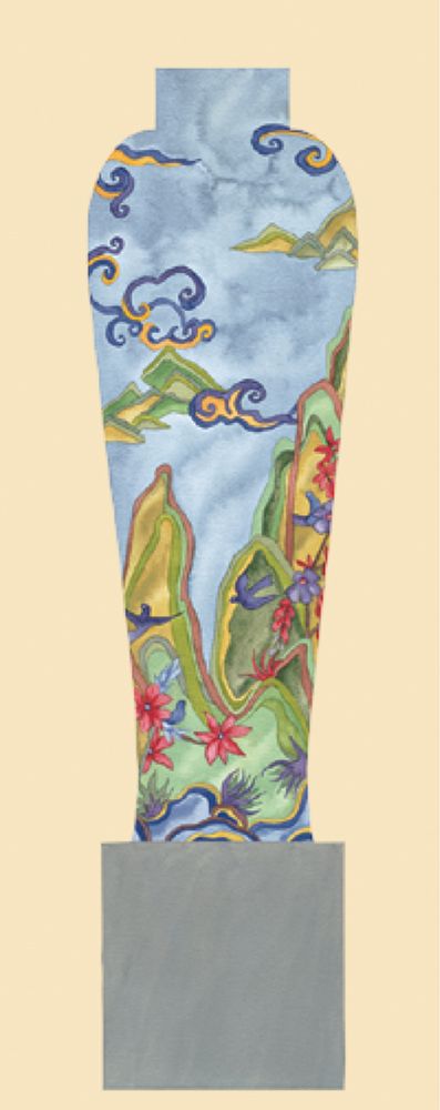Oriental Vase Blue art print by Unknown for $57.95 CAD