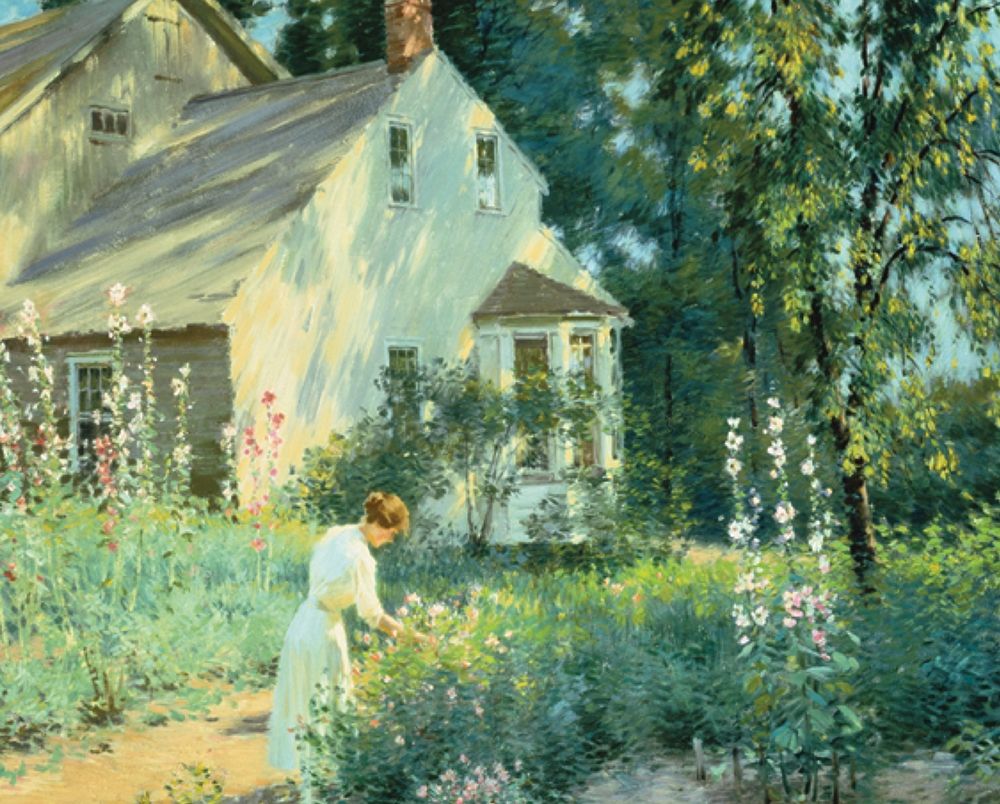 Picking Flowers art print by Unknown for $57.95 CAD