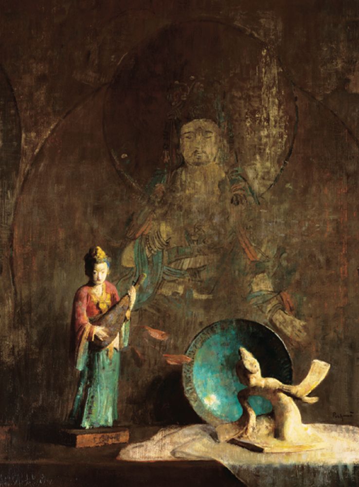 Oriental Figurine art print by Unknown for $57.95 CAD