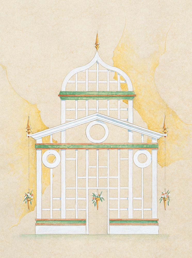 English Gazebo art print by Sloan for $57.95 CAD