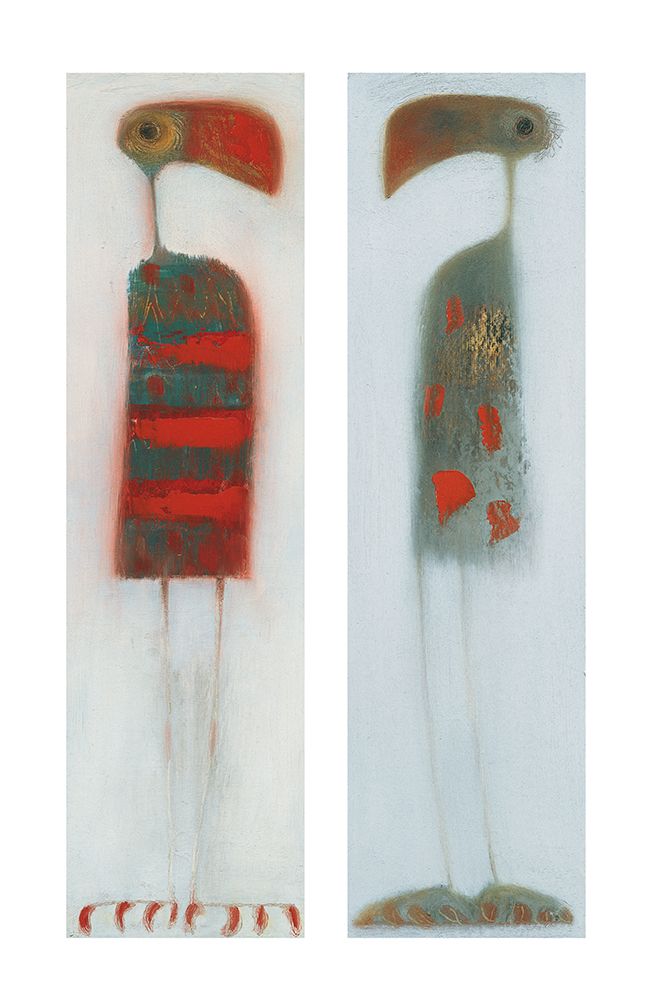 Two Birds Abstract II art print by Waring for $57.95 CAD