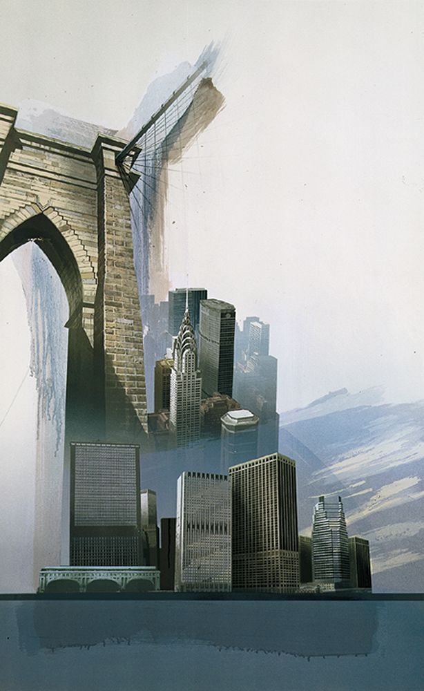 NYC Brooklyn Bridge art print by Unknown for $57.95 CAD