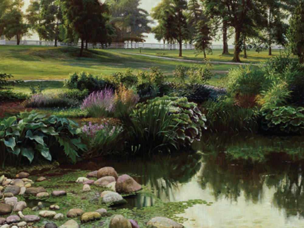 Lakeside Floral art print by Unknown for $57.95 CAD